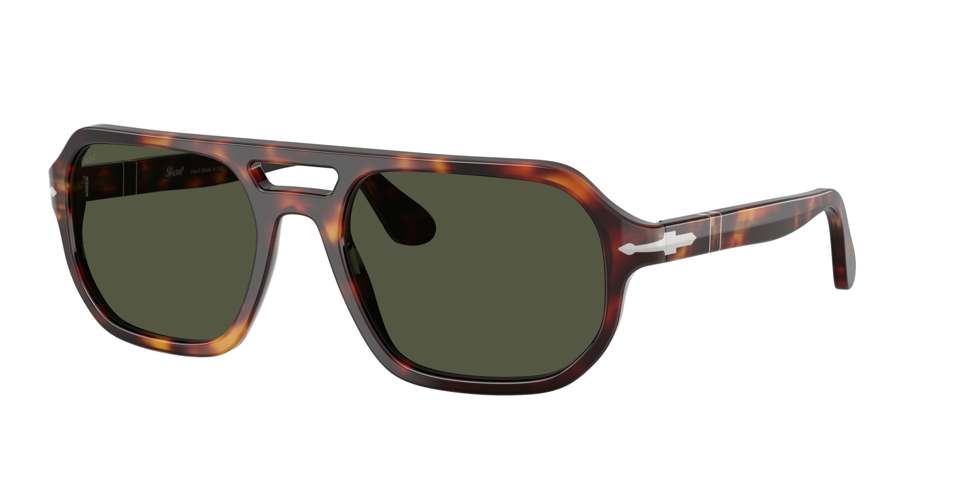 Persol Guido , Havana Sunglasses Green lenses, PO3393S 24/31, Mojo Glasses - Image 4