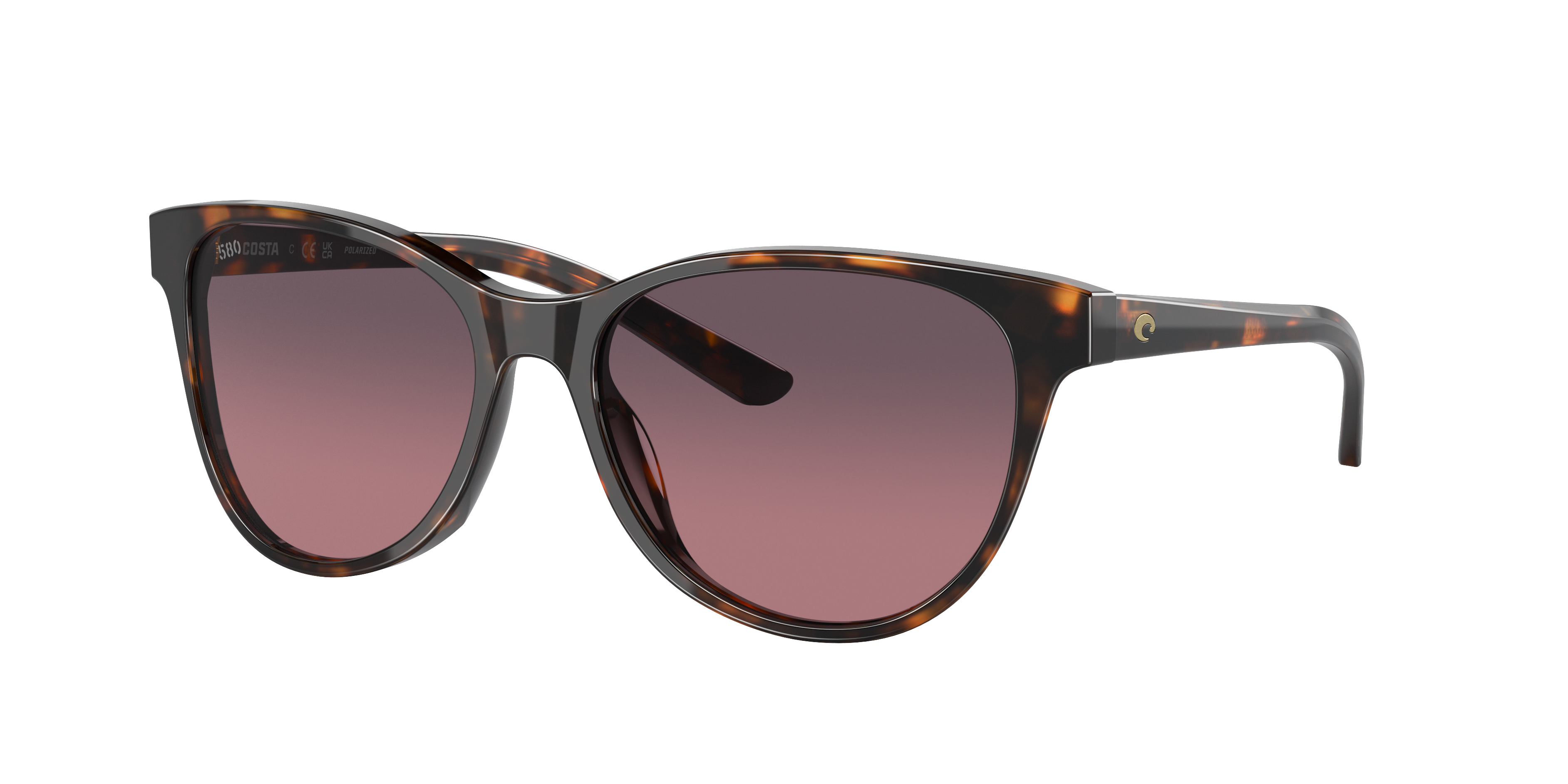 Costa Woman Sunglass Catherine -  Frame color: Tortoise, Lens color: Rose Gradient