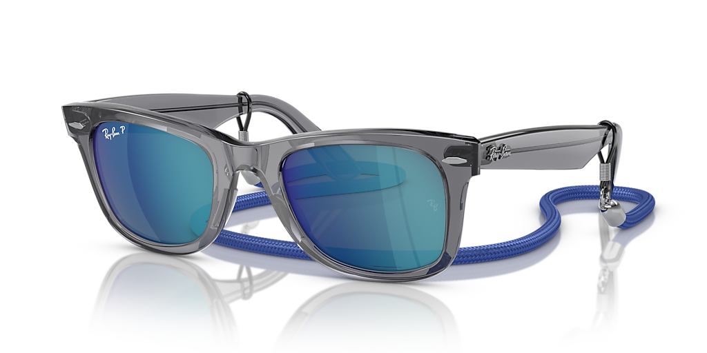 Ray-Ban Wayfarer L (50 - 22) with Grey lenses and Grey frame