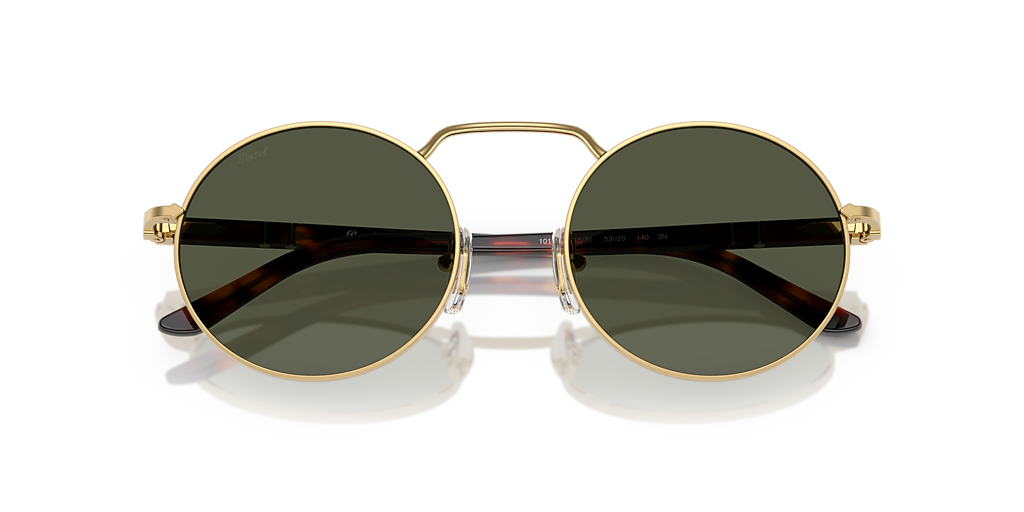 Persol PO1019S L (53 - 20) with Green lenses and Gold frame