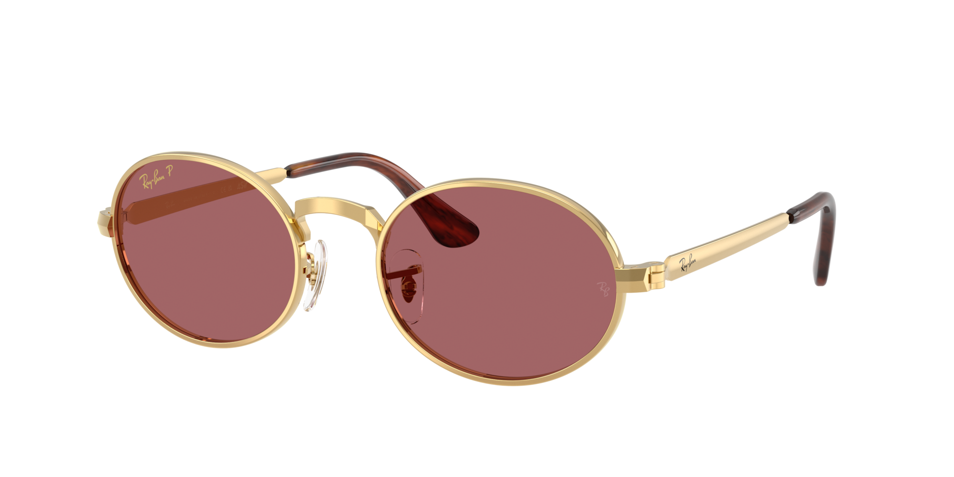 Ray-Ban Unisex Sunglass RB3931 By A$AP Rocky -  Frame color: Arista Gold, Lens color: Purple Polarized
