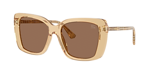 Burberry BE4456F M (54 - 18) with Brown lenses and Beige frame