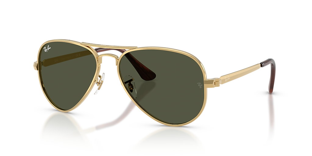 Ray-Ban Aviator Max XL (58 - 16) with Green lenses and Gold frame
