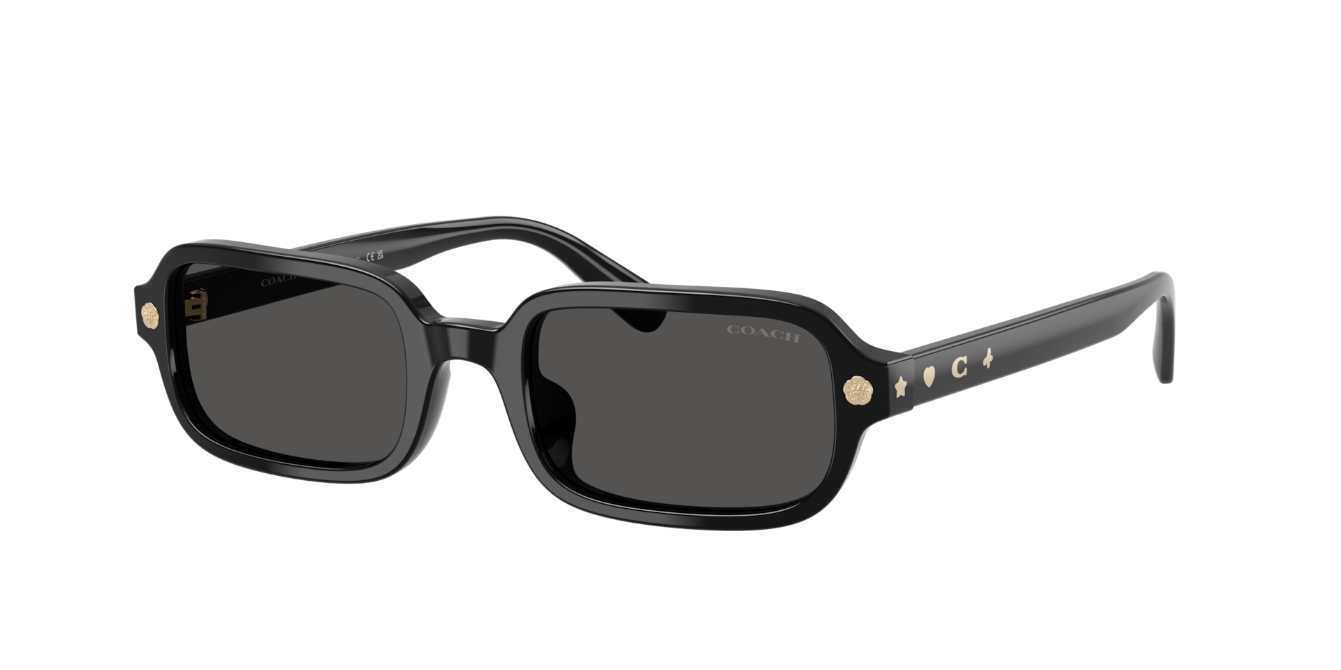 Coach Woman Sunglass CFU11 -  Frame color: Black, Lens color: Grey Solid