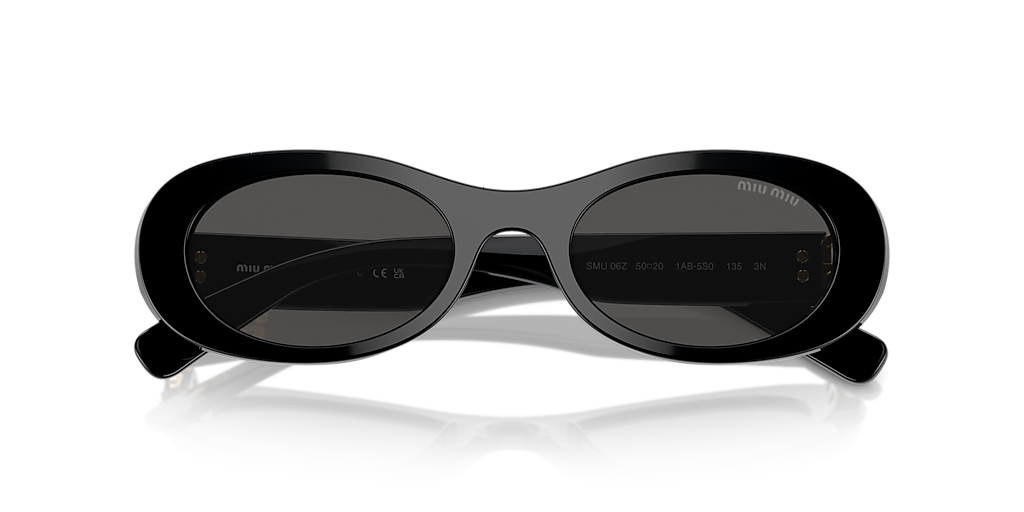Miu Miu MU 06ZS S (50 - 20) with Grey lenses and Black frame