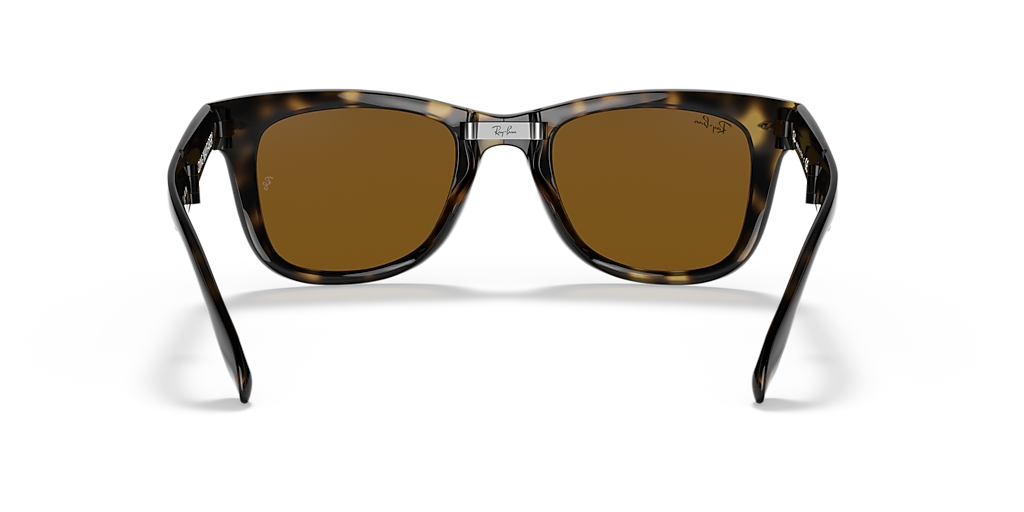 Ray-Ban Wayfarer Folding Classic L (50 - 22) with Brown lenses and