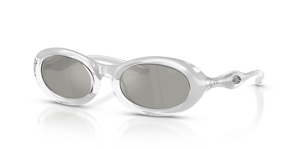 Diesel DL3011U XL (51 - 21) with Silver lenses and Transparent