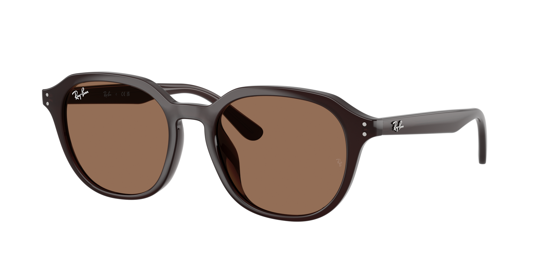 Ray-Ban Unisex Sunglass RB4459D -  Frame color: Opal Brown, Lens color: Dark Brown