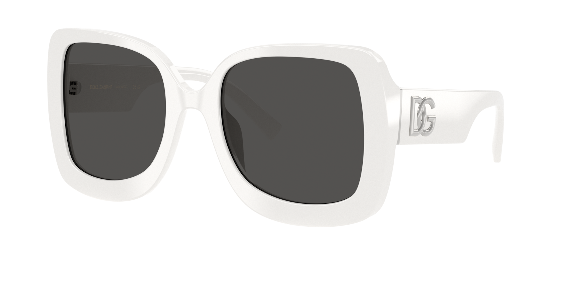 Dolce&Gabbana Frau Sunglass DG4513 - Rahmenfarbe: Weiß, Linsenfarbe: Dunkelgrau