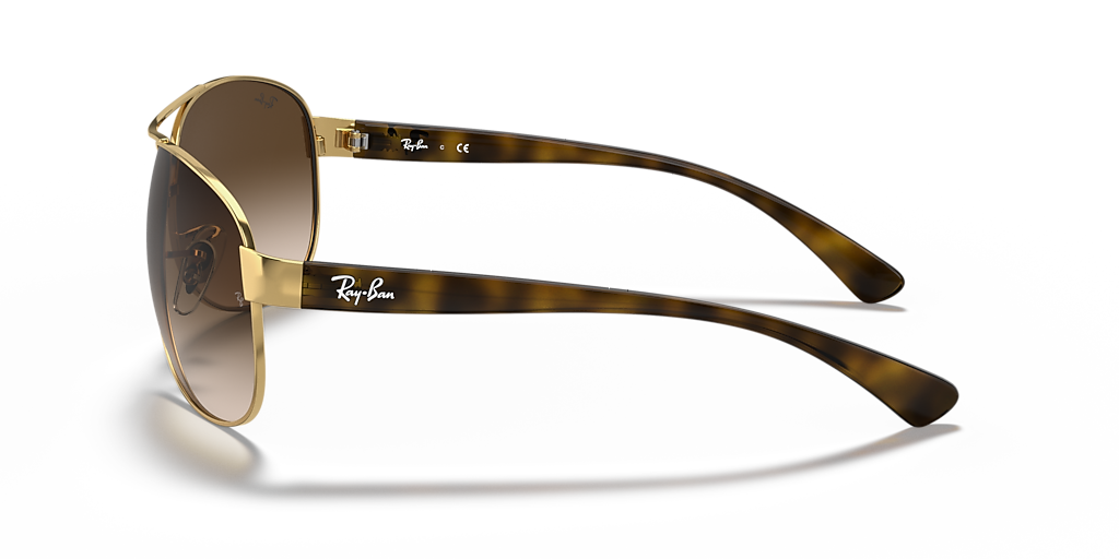 Ray-Ban RB3386 XXL (67 - 13) with Brown lenses and Gold frame