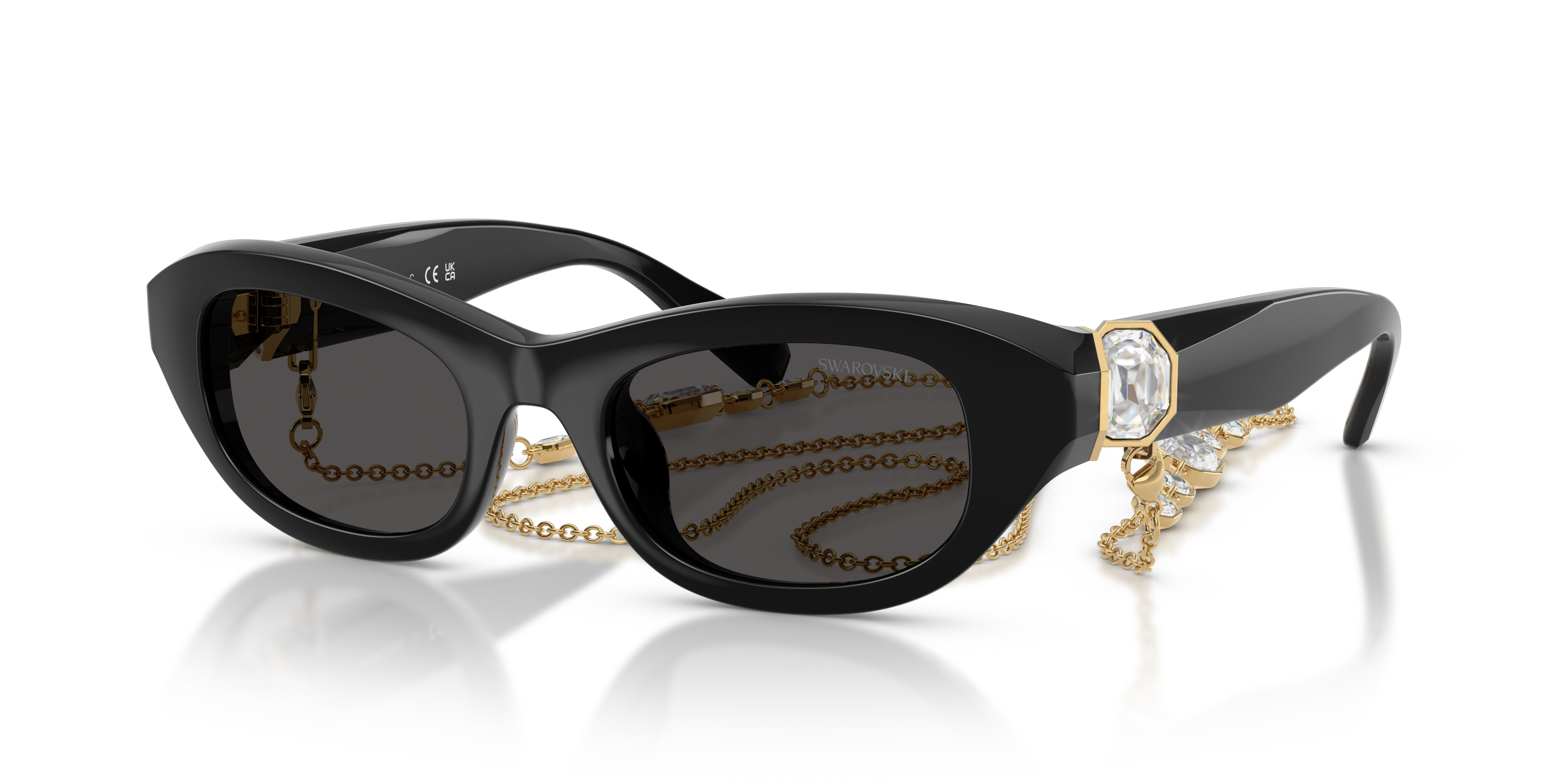 Swarovski SK6036U XS (50 - 20) with Grey lenses and Black frame