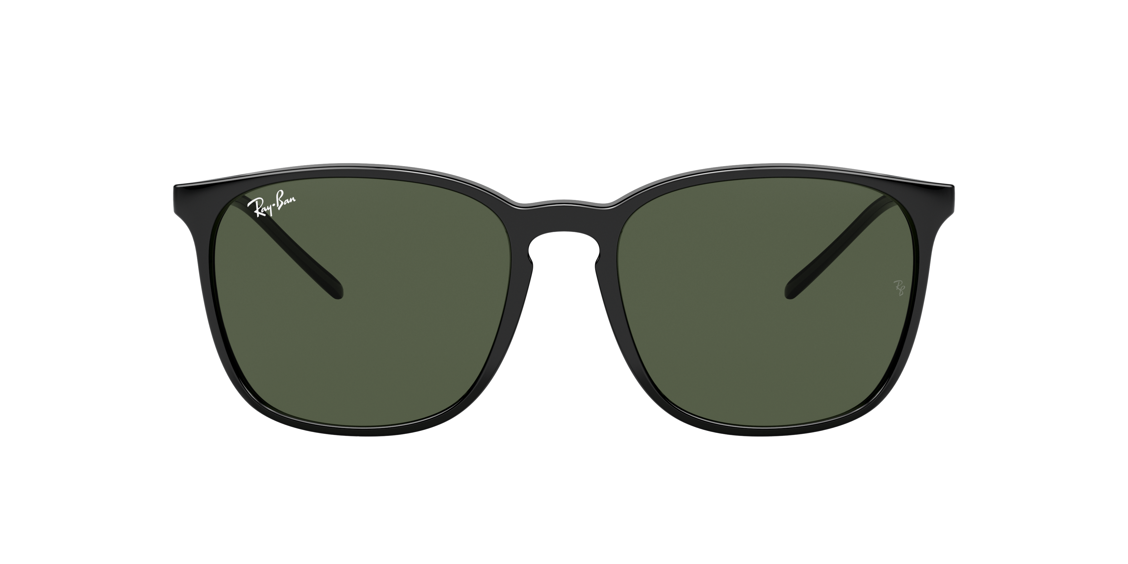 Ray-Ban RB4387 M (56 - 18) with Green lenses and Black frame