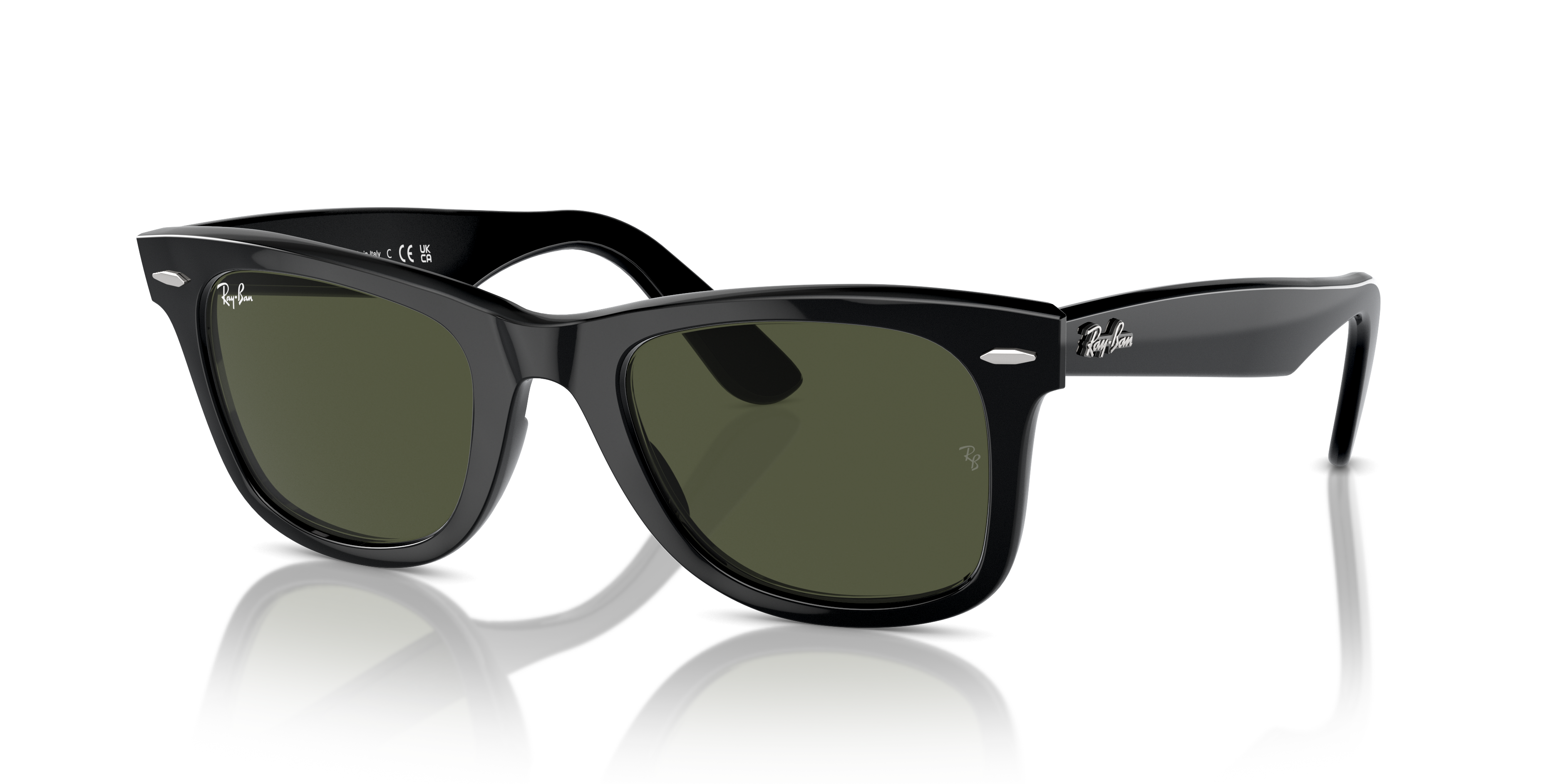 Ray-Ban Original Wayfarer Classic XXL (54 - 18) with Green lenses