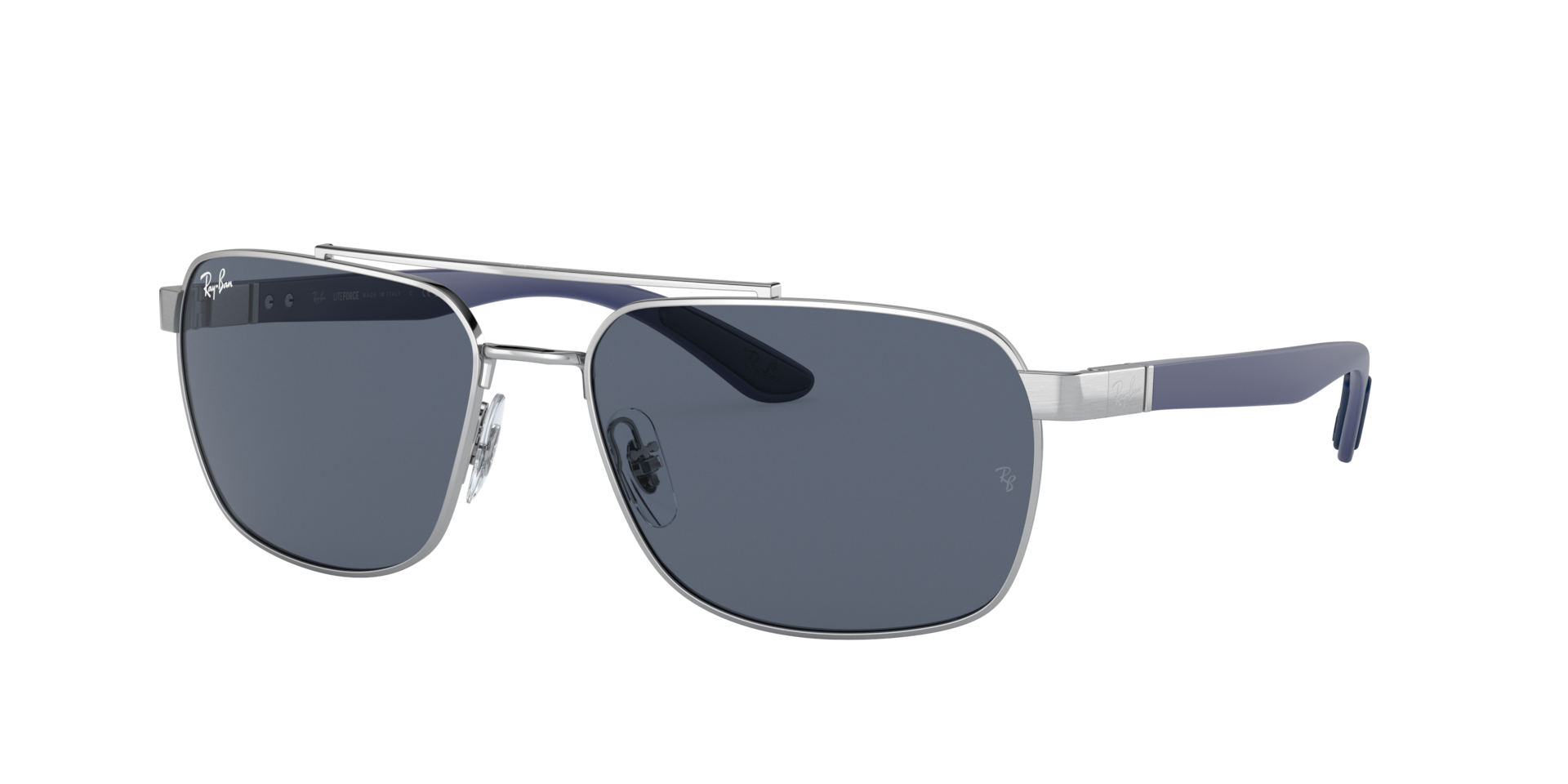 Ray-Ban Mann Sunglass RB3701 - Rahmenfarbe: Silber, Linsenfarbe: Dunkelgrau