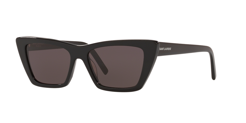 Saint Laurent SL 276 Mica XS (53 - 16) with Grey lenses and Black
