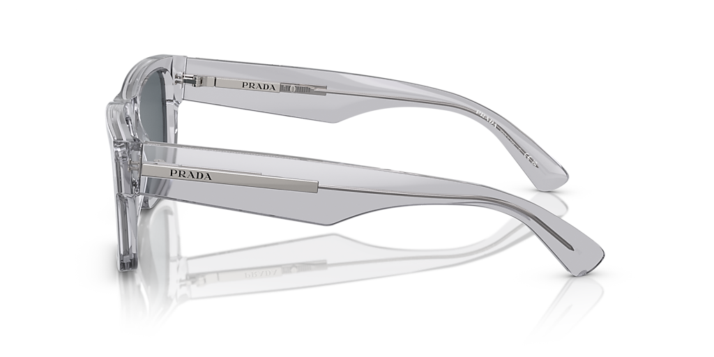 Prada PR 25ZS M (53 - 18) with Blue lenses and Grey frame