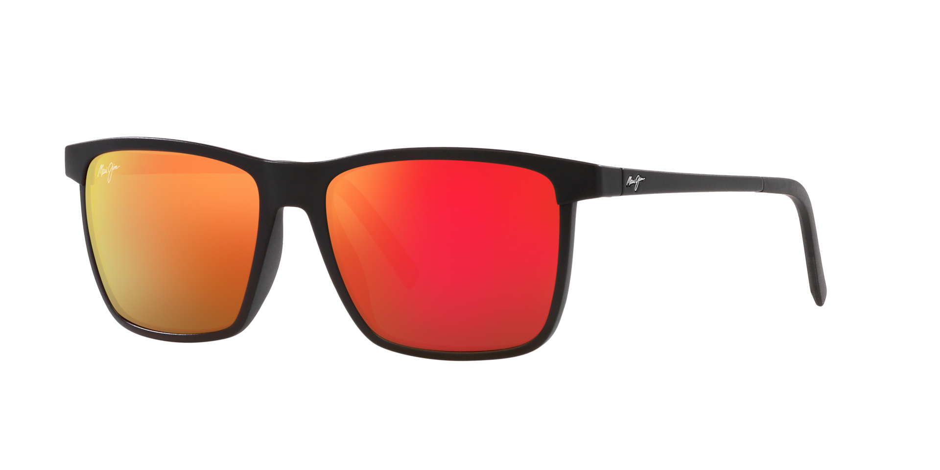 Maui Jim One Way S (55 - 18) with Red lenses and Black frame