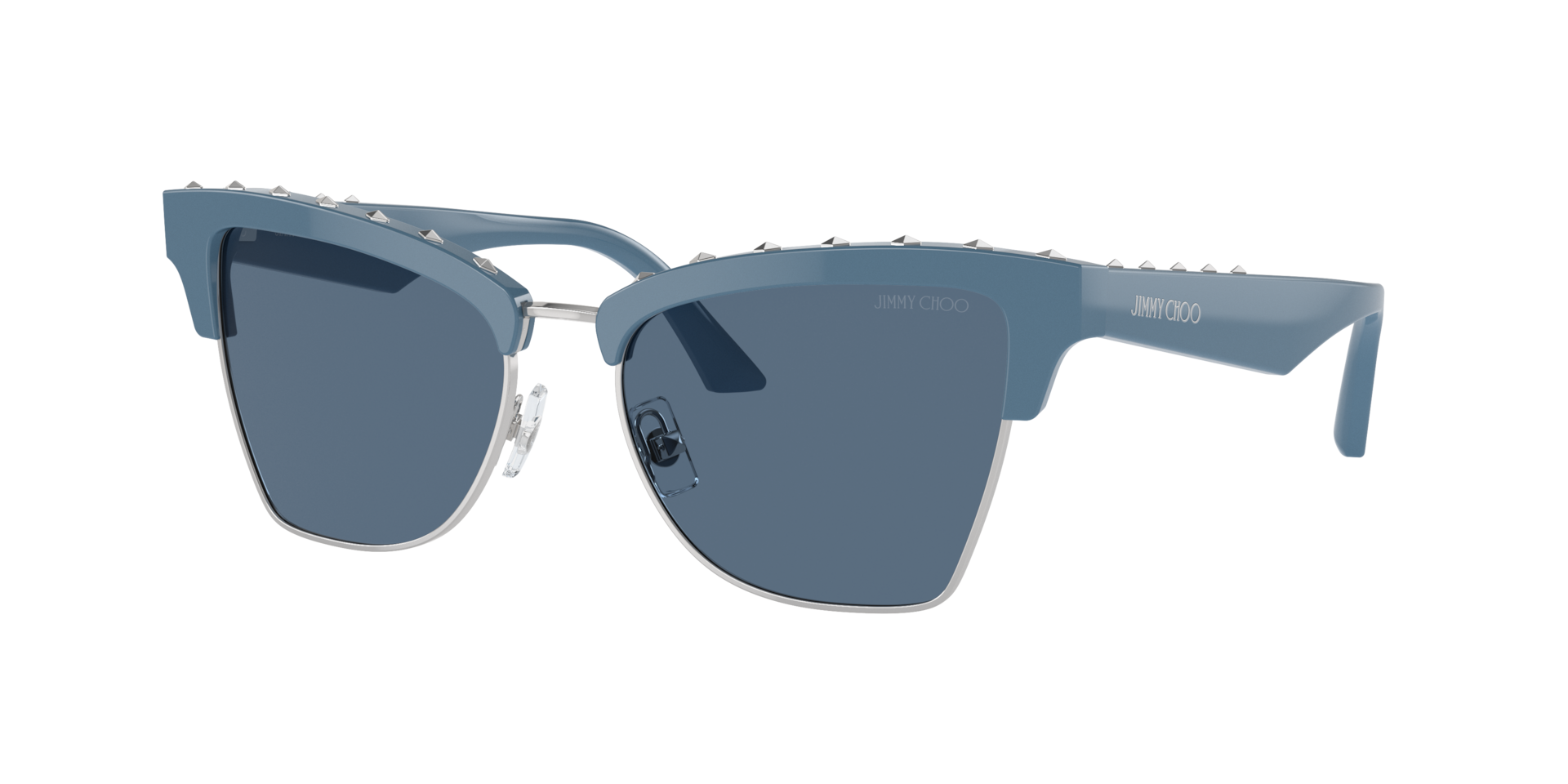 Jimmy Choo Woman Sunglass JC5014 -  Frame color: Blue/Silver, Lens color: Dark Blue