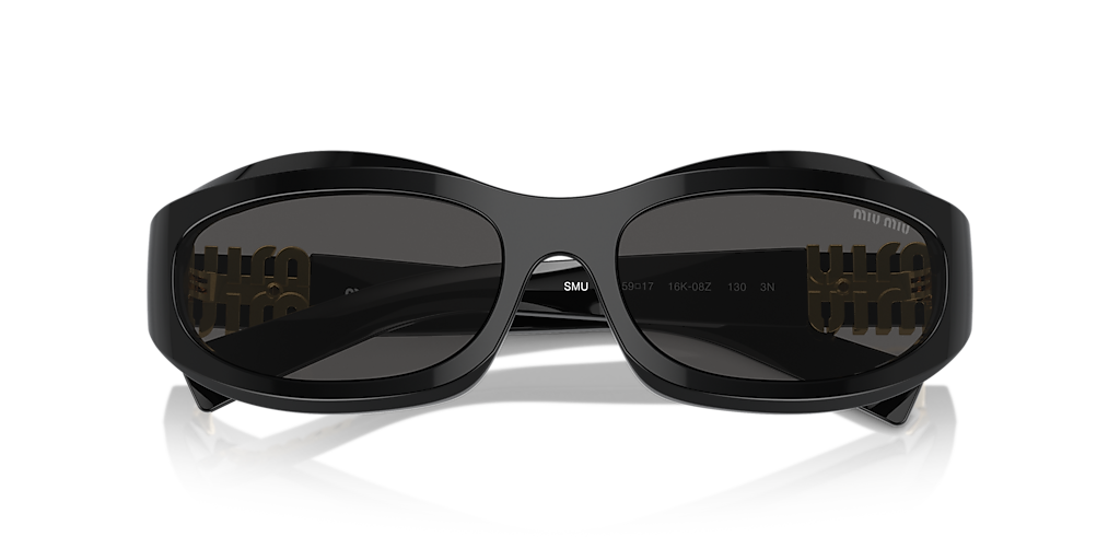 Miu Miu MU 14ZS S (59 - 17) with Grey lenses and Black frame