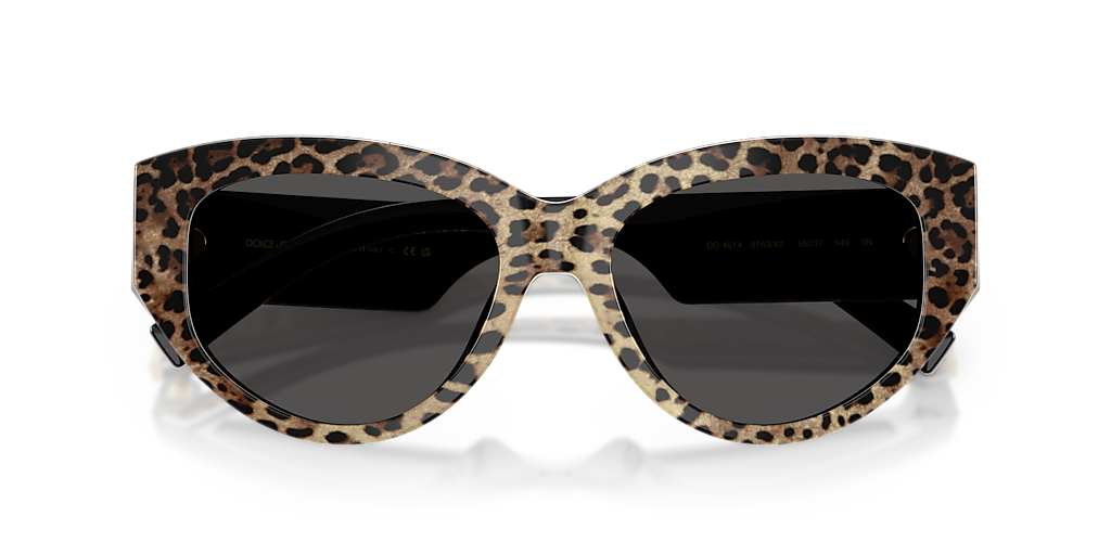Dolce&Gabbana DG4514 L (55 - 17) with Grey lenses and Black frame
