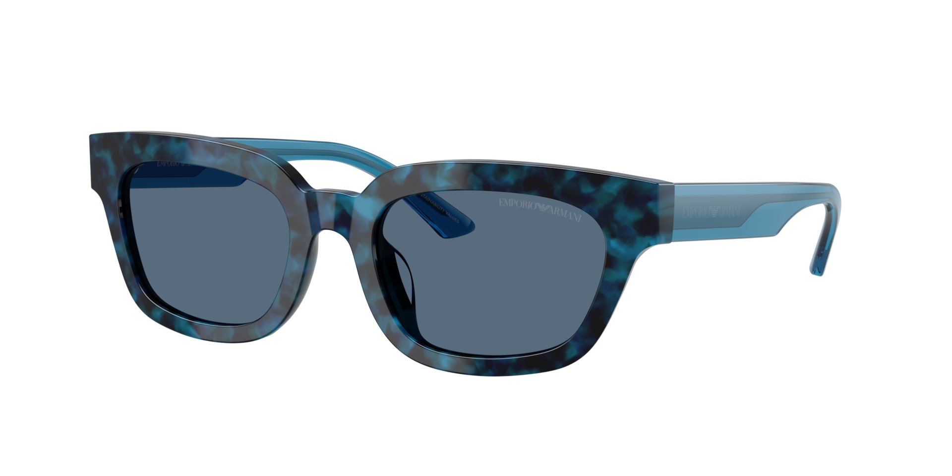 Emporio Armani Femme Sunglass EA4233U - Couleur du Monture Havana Bleu Couleur de Lentille Bleu fonc 74 €