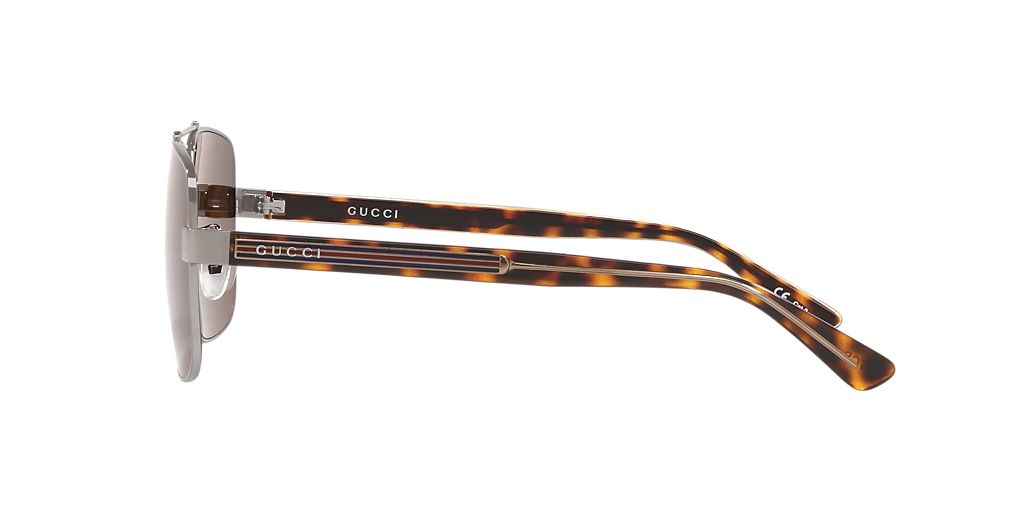 Gucci GG0529S XXL (60 - 17) with Brown lenses and Gold frame