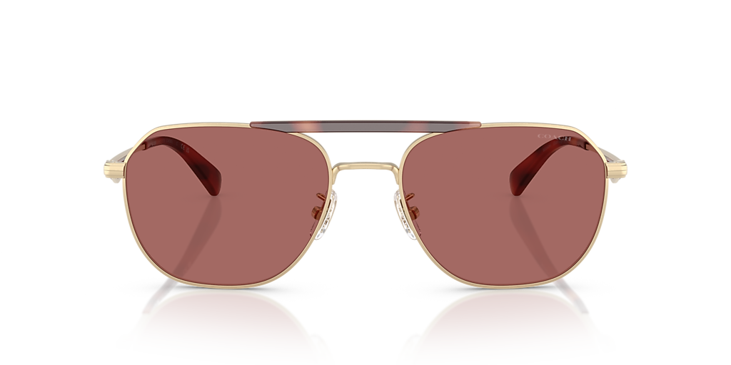 Coach HC7178 CAE80 XXL (57 - 19) with Violet lenses and Gold frame