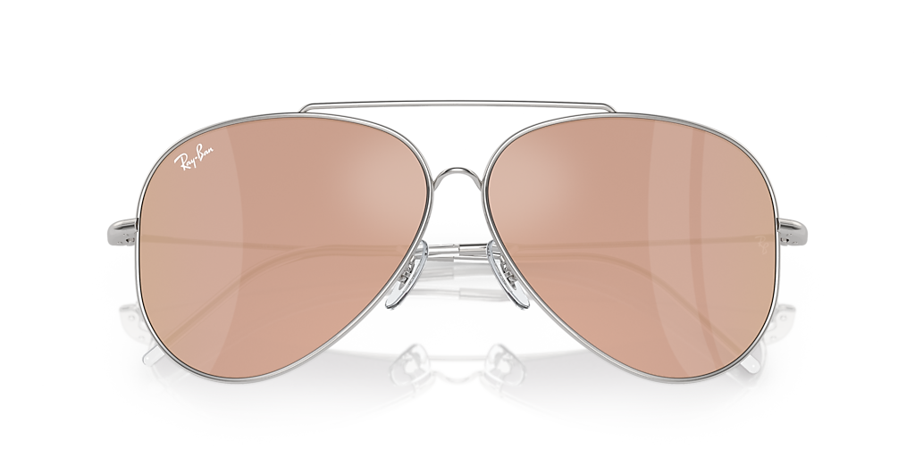 Ray-Ban Aviator Reverse L (59 - 11) with Violet lenses and Silver