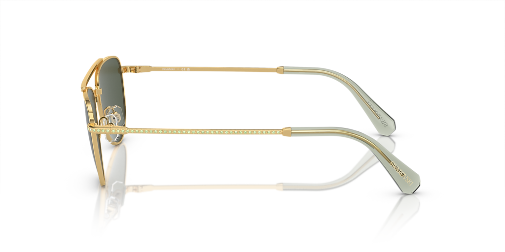 Swarovski SK7007 M (53 - 17) with Green lenses and Gold frame