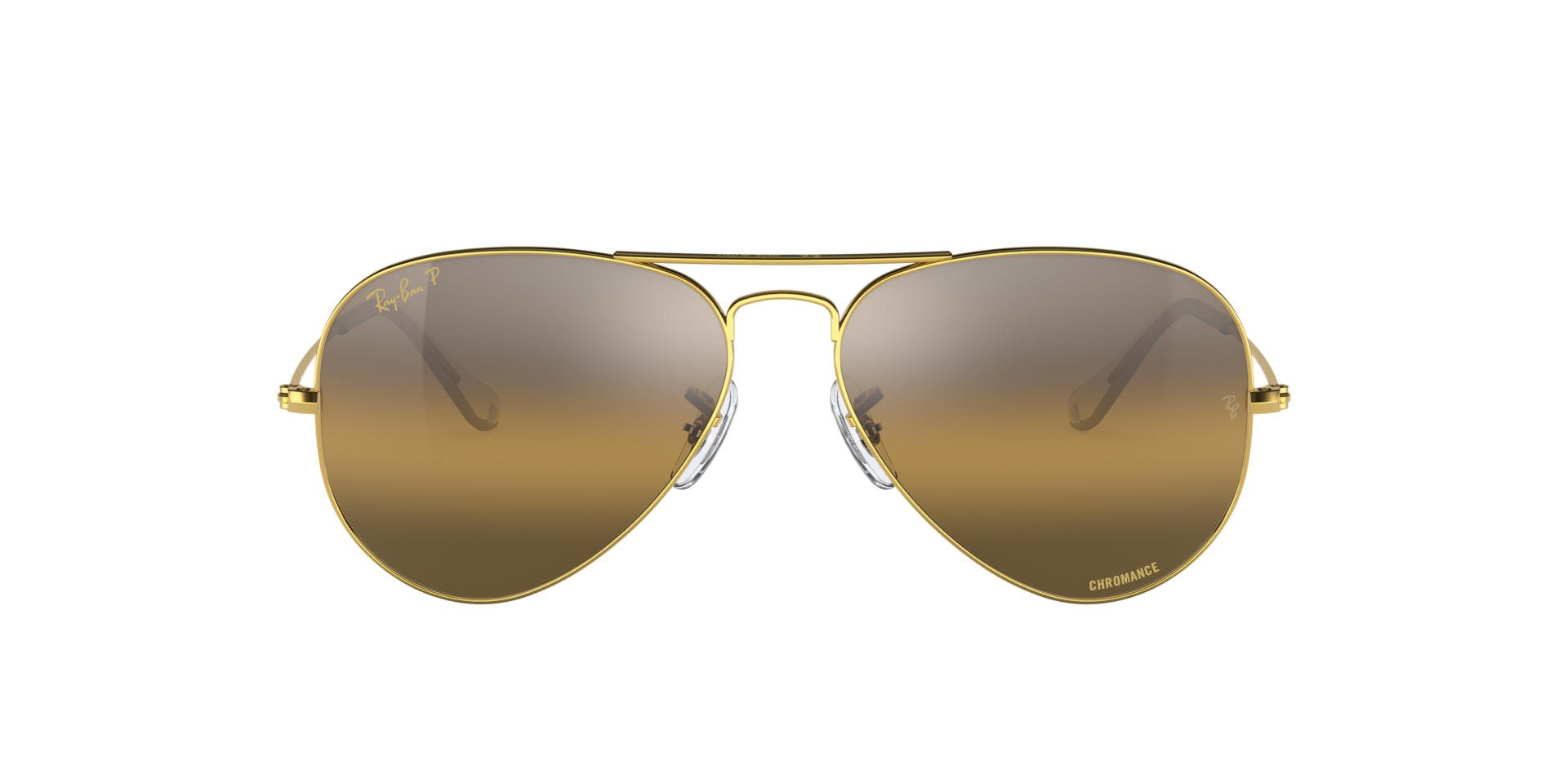 【美品】Ray-Ban Aviator サングラス ゴールドフレーム Ray-Ban Aviator Polarized+ Lenses XL (58 - 14) with Brown lenses