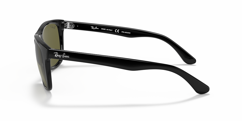 Ray-Ban RB4181 M (57 - 16) with Green lenses and Black frame