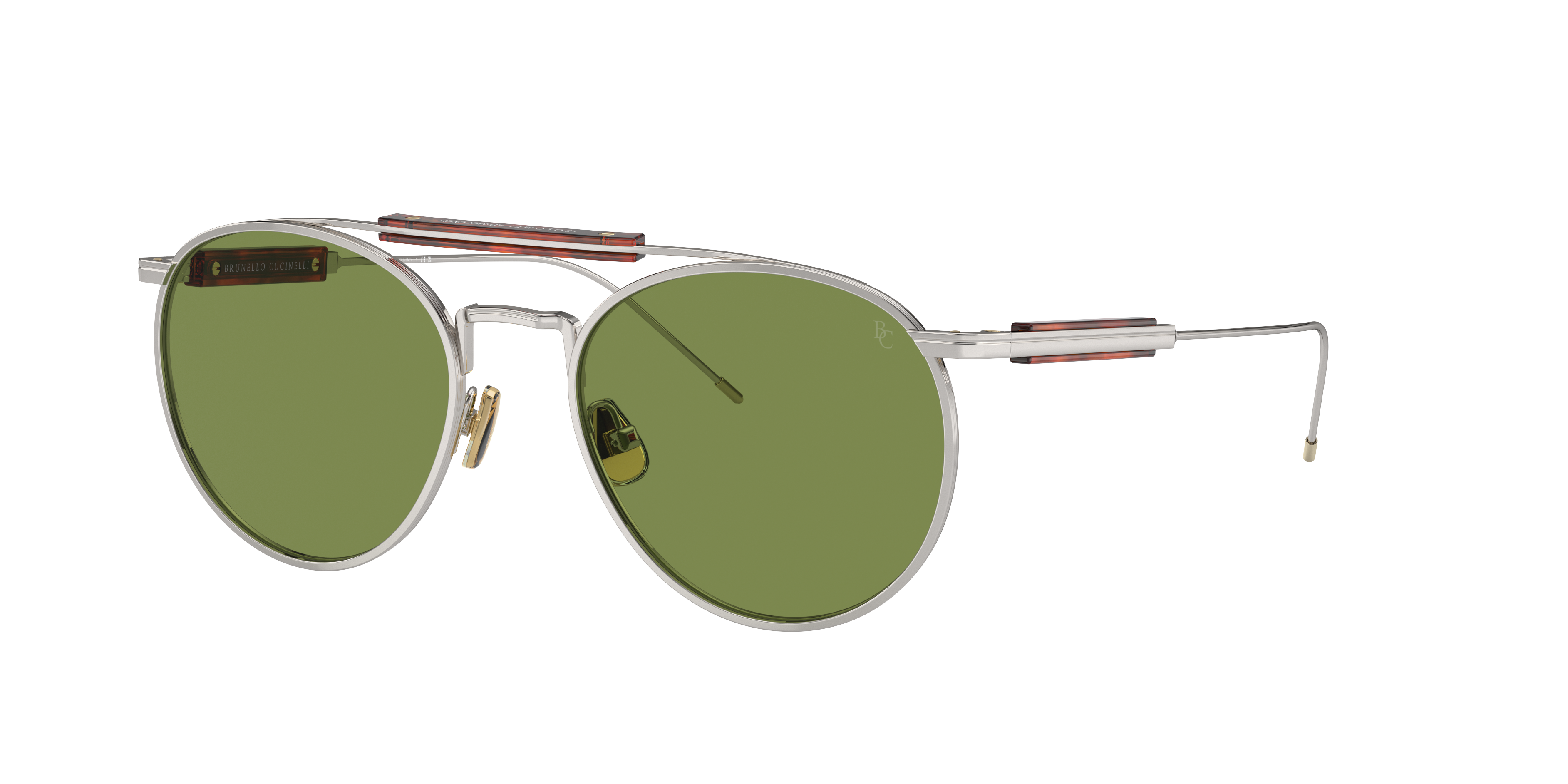 Brunello Cucinelli Unisex Sunglass BC2004ST -  Frame color: Silver, Lens color: Brassica