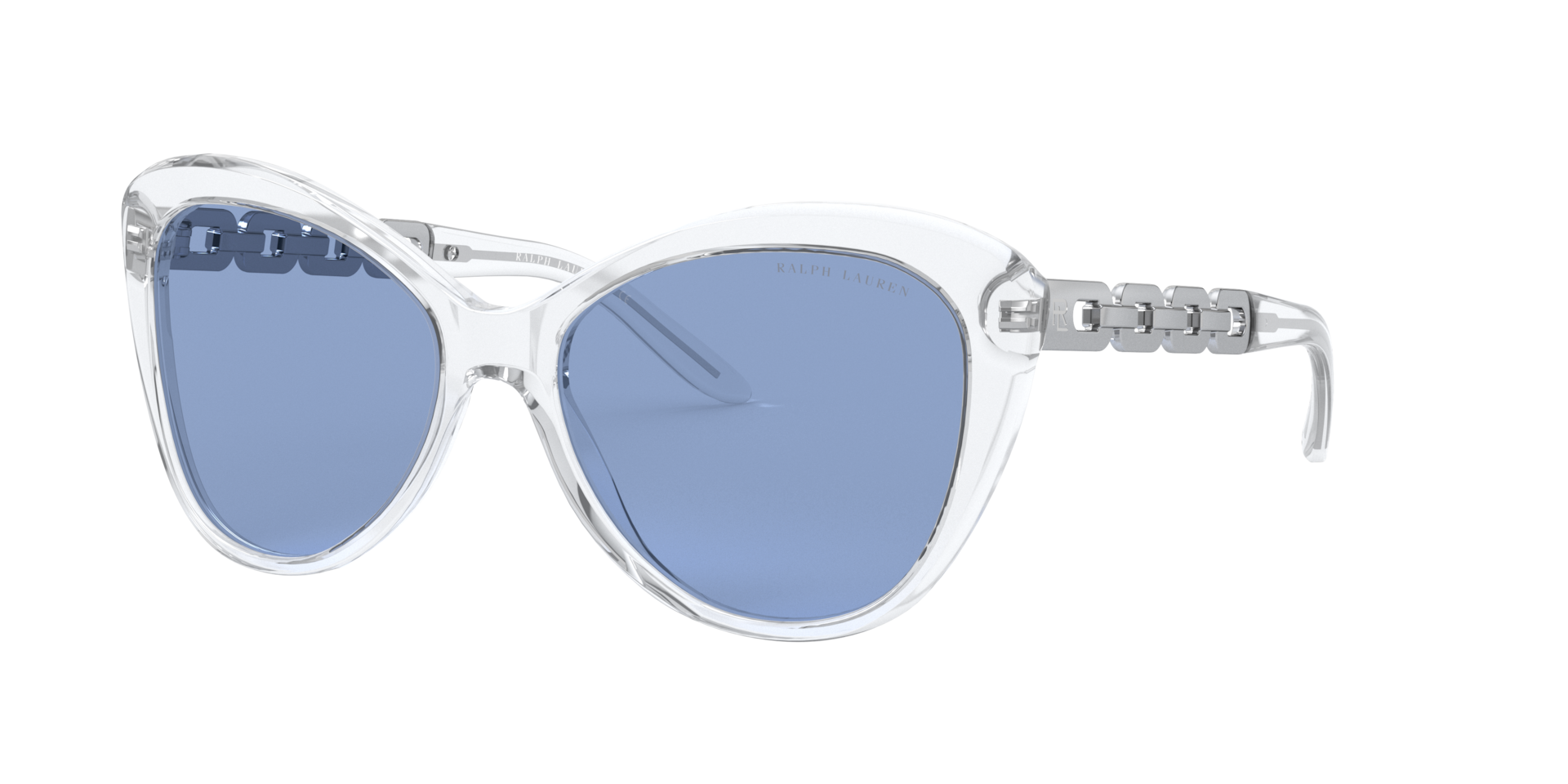 Ralph Lauren Woman Sunglass RL8184 -  Frame color: Shiny Crystal, Lens color: Light Blue