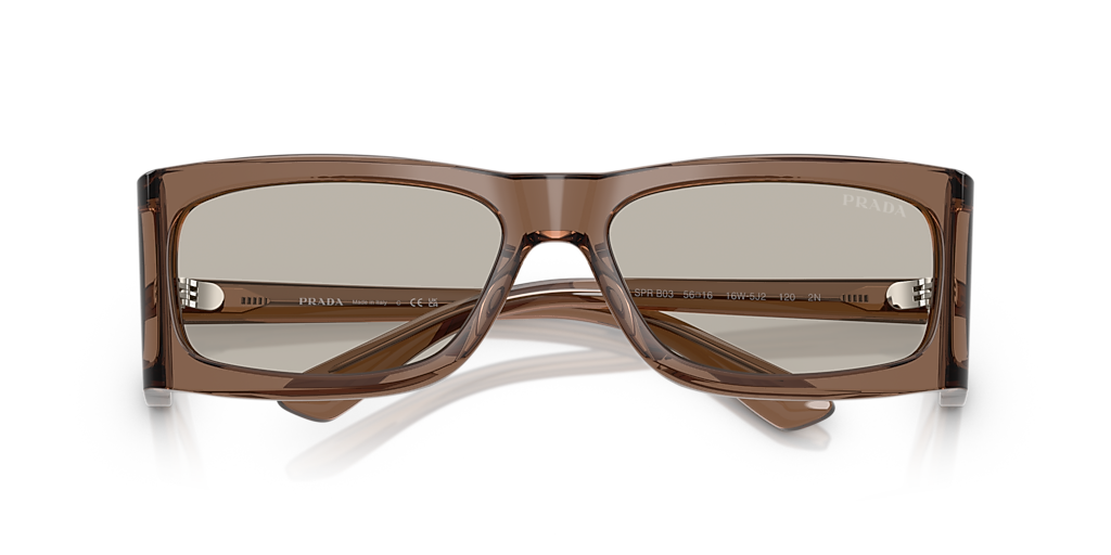 Prada PR B03S M (56 - 16) with Brown lenses and Brown frame