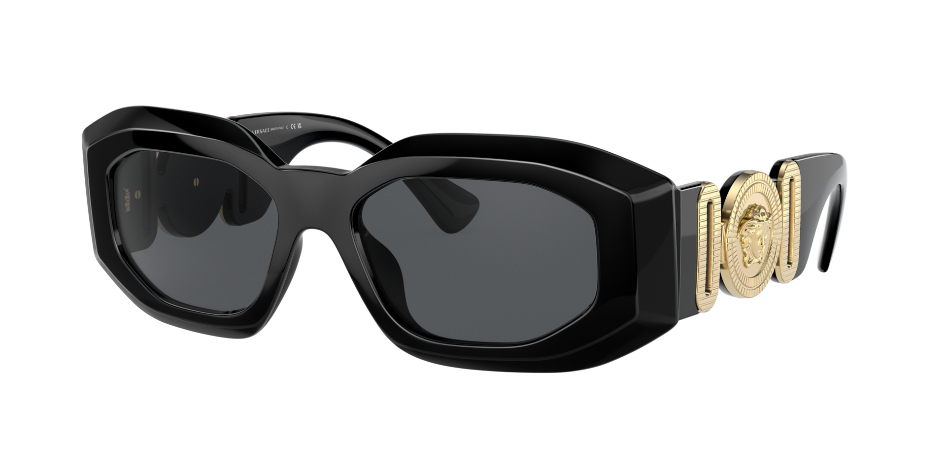 Versace Man Sunglass VE4425U -  Frame color: Black, Lens color: Dark Grey