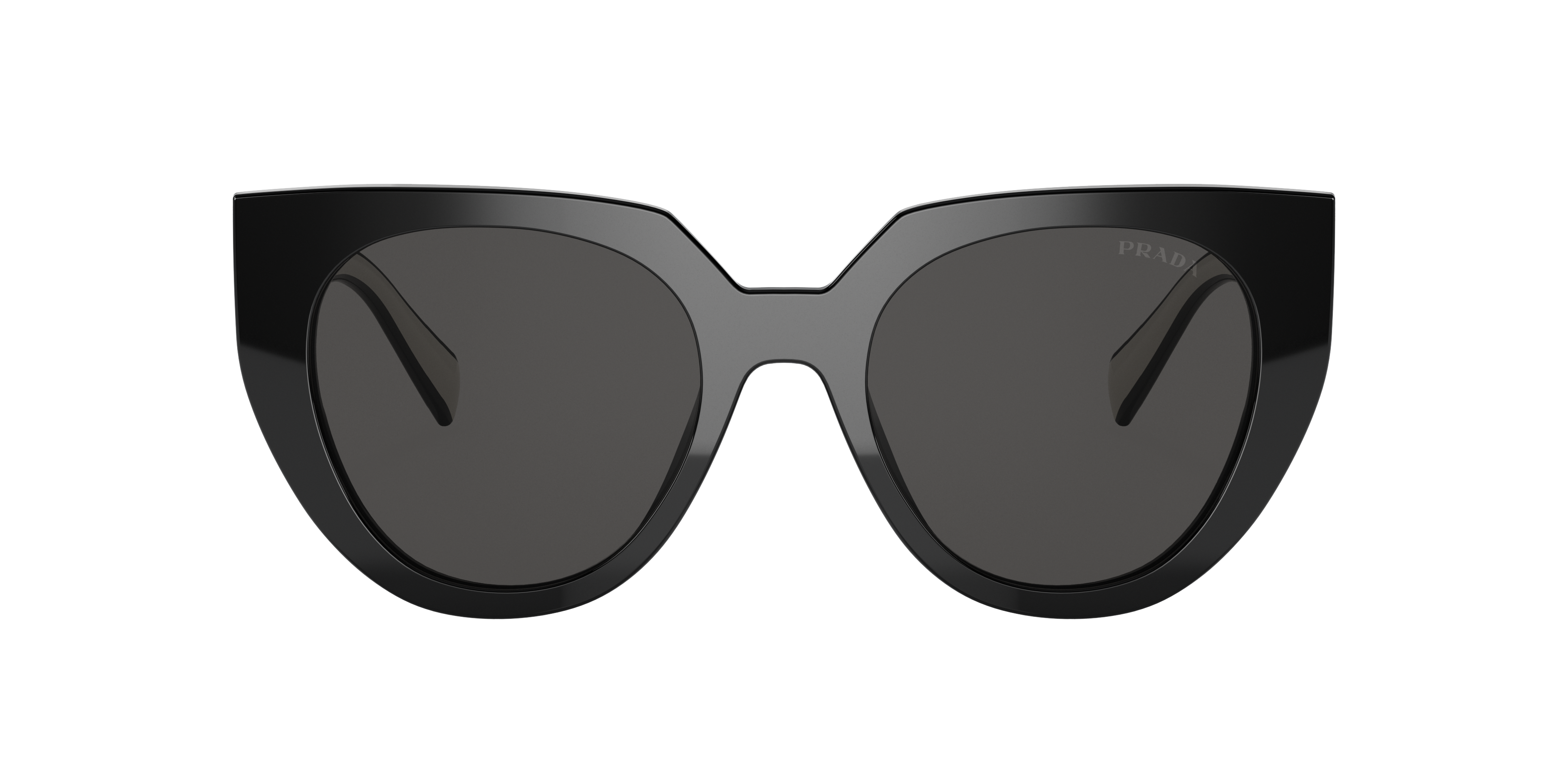 Prada PR 14WSF M (53 - 19) with Grey lenses and Black frame