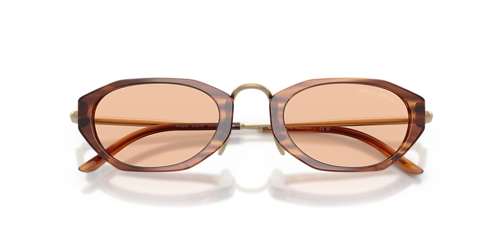 Giorgio Armani AR8242 L (50 - 23) with Brown lenses and Tortoise