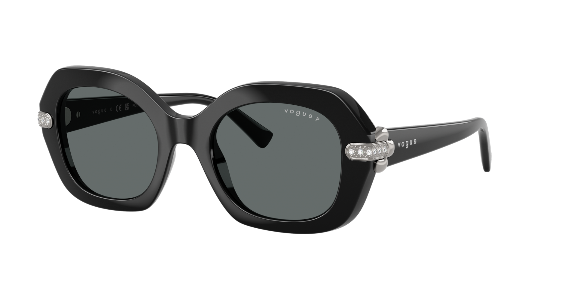 Vogue Eyewear Woman Sunglass VO5706SB -  Frame color: Black, Lens color: Dark Grey Polarized