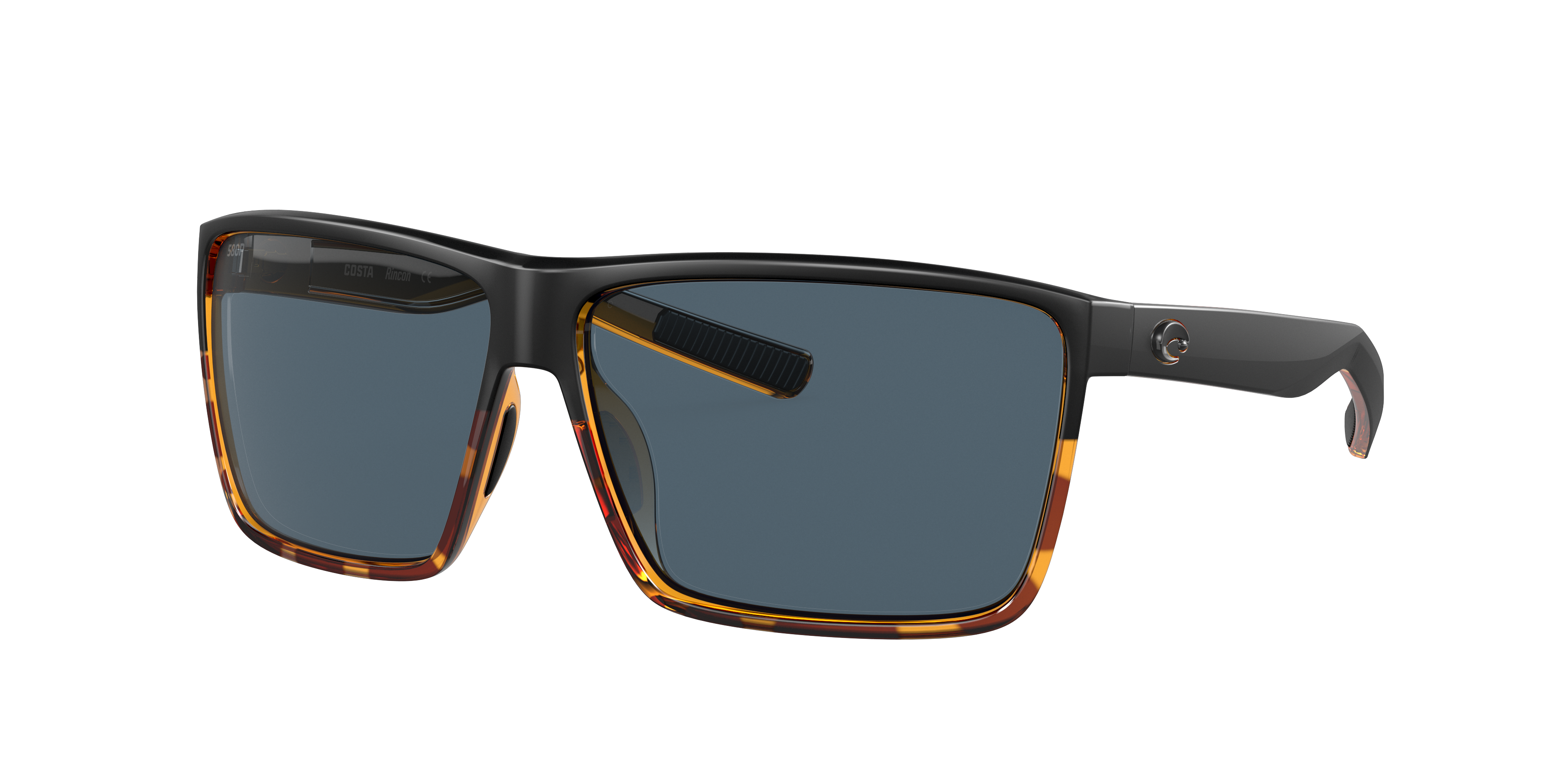 Costa Man Sunglass Rincon -  Frame color: Black/Shiny Tortoise, Lens color: Gray
