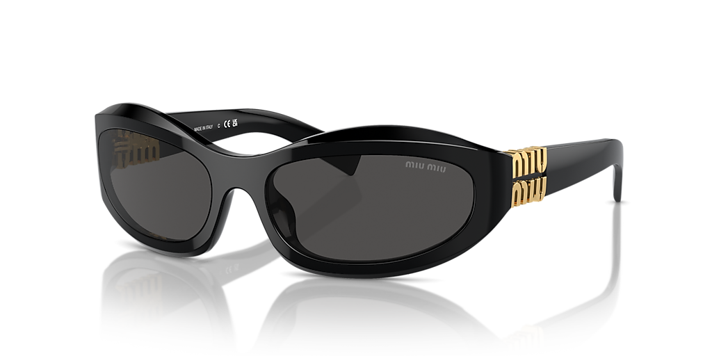 Miu Miu MU 14ZS S (59 - 17) with Grey lenses and Black frame