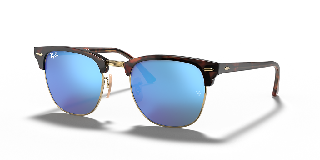 Ray-Ban Clubmaster Flash Lenses M (49 - 21) with Blue lenses and