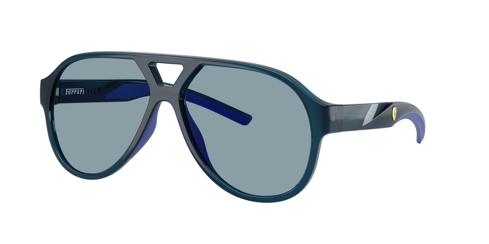 Scuderia Ferrari Unisex Sunglass FZ6014U -  Frame color: Opal Blue, Lens color: Azure