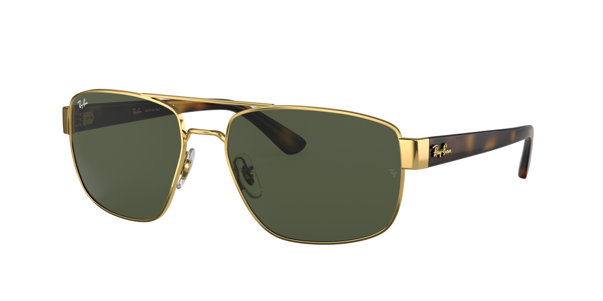 Ray-Ban Homme Sunglass RB3663 - Couleur du Monture Dor arista Couleur de Lentille Vert G-15 106 €
