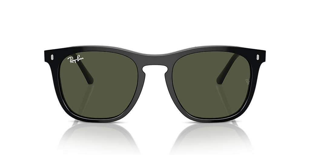 Ray-Ban RB2210 L (53 - 21) with Green lenses and Black frame