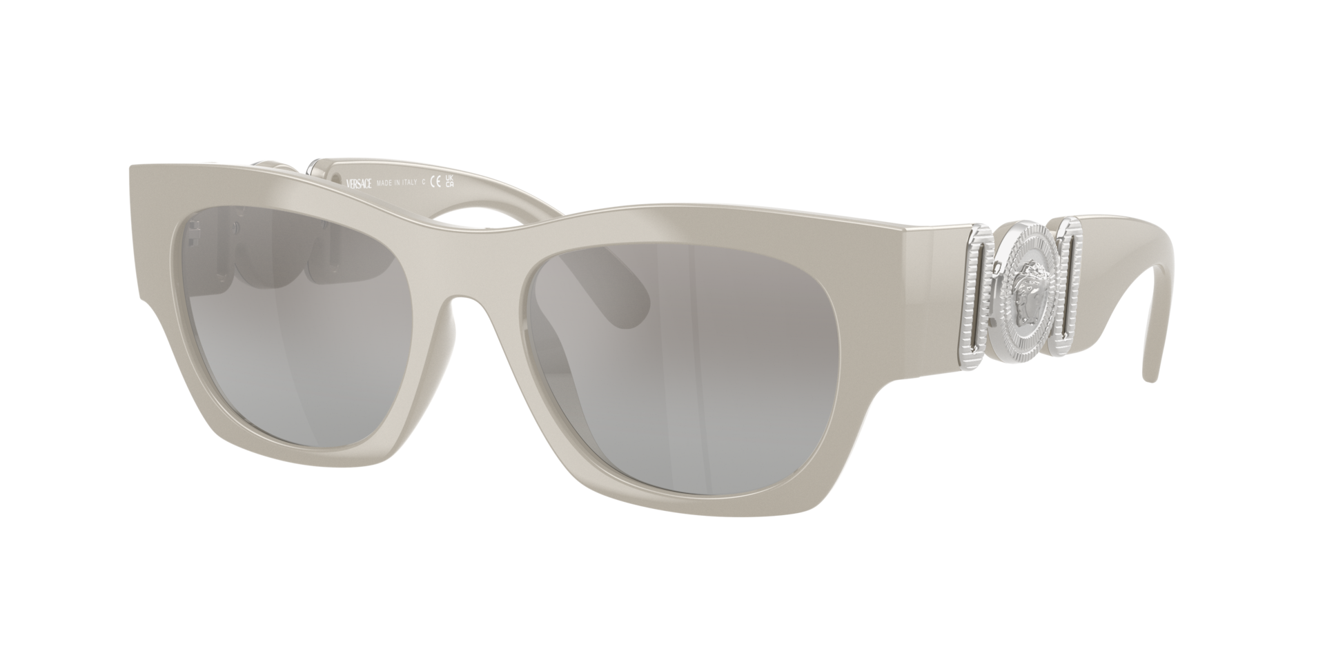 Versace Man Sunglass VE4479U -  Frame color: Grey, Lens color: Grey Mirror Gradient Silver