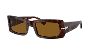 Persol PO3264S L (50 - 22) with Blue lenses and Brown frame