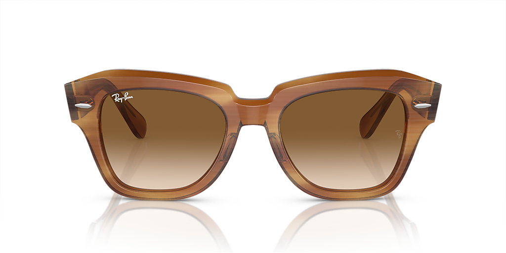 Ray-Ban State Street L (52 - 20) with Brown lenses and Tortoise