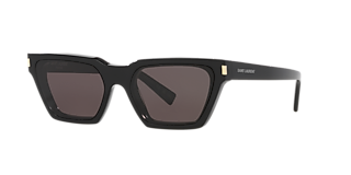 Saint Laurent SL 692 M (55 - 19) with Green lenses and Gold frame