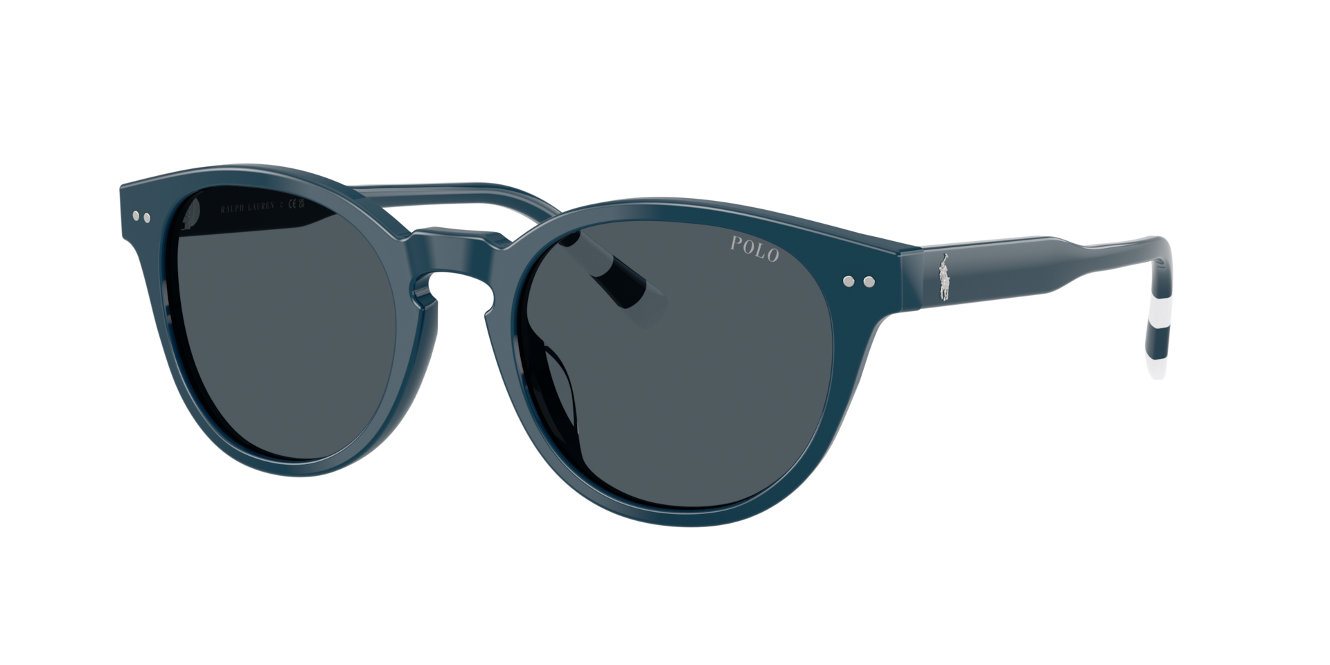 Polo Ralph Lauren Mann Sunglass PH4241U - Rahmenfarbe: Glänzendes Blau, Linsenfarbe: Dunkelgrau