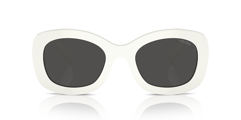 Prada PR A13S L (54 - 23) with Grey lenses and White frame
